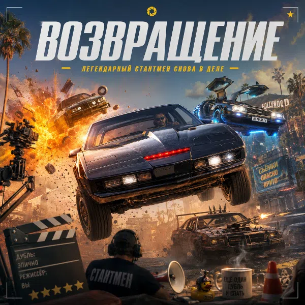 Обложка Неожиданное возвращение: анонсирован Stuntman: Hollywood на State of Play