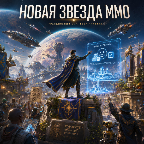 Обложка Геймдизайнер Raph Koster анонсировал научно-фантастическую MMORPG Stars Reach