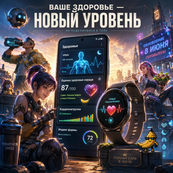 Обложка Samsung обновит приложение Health: ИИ-функции для анализа здоровья появятся 8 июня