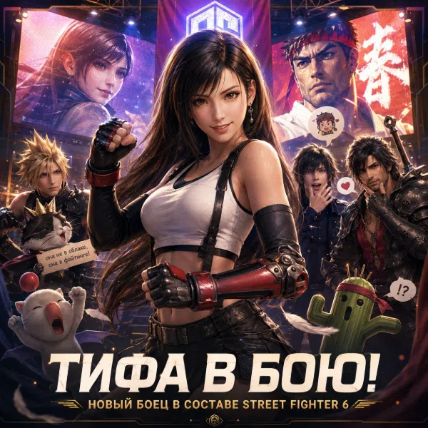 Обложка Tifa Lockhart из Final Fantasy 7 появится в Street Fighter 6