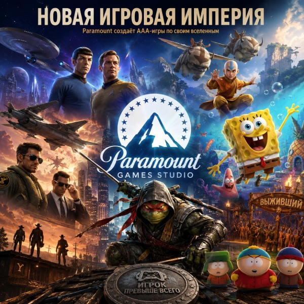 Обложка Paramount создает игровое подразделение и анонсирует первую крупную премию