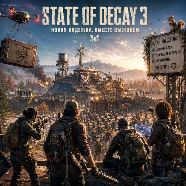Обложка State of Decay 3 выйдет в 2027 году — новый геймплейный трейлер и подробности