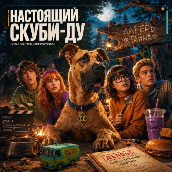 Обложка Настоящий пес в роли Скуби-Ду: Netflix впервые снимает живого дога в новом сериале
