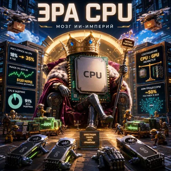 Обложка Процессоры снова в центре внимания: Почему CPU становится критическим компонентом ИИ-инфраструктуры