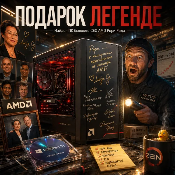 Обложка ПК экс-главы AMD с автографом Лизы Су пролежал 12 лет в подвале — и его нашёл мастер по кондиционерам