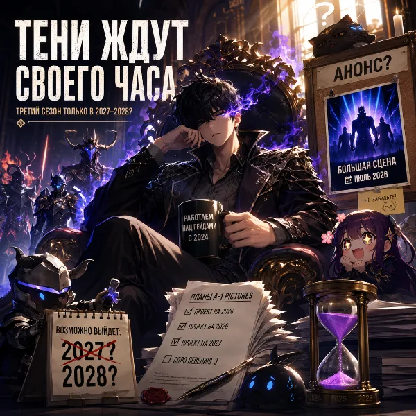 Обложка Solo Leveling 3 сезон: возможные сроки выхода и новые подробности