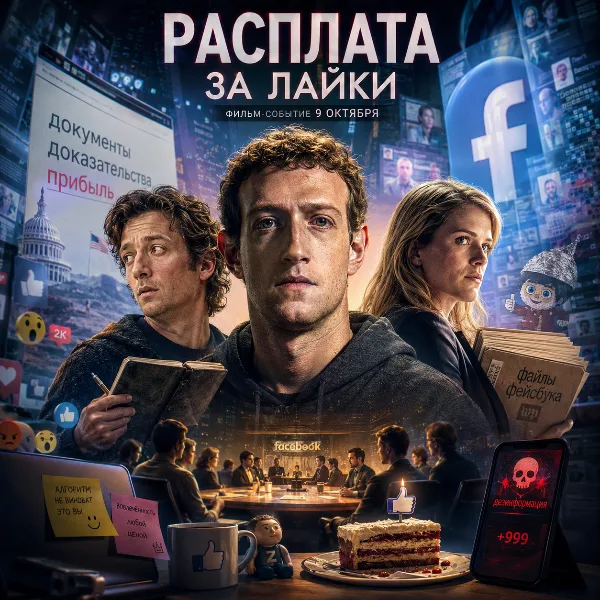 Обложка Аарон Соркин возвращается: Sony выпустила трейлер нового фильма о скандалах Facebook