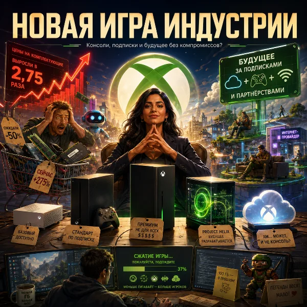 Обложка Microsoft задумывается о смене бизнес-модели консолей из-за роста цен на компоненты