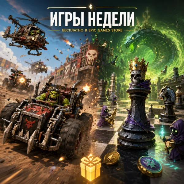 Обложка Epic Games Store раздаёт Warhammer 40,000: Speed Freeks и The Ouroboros King