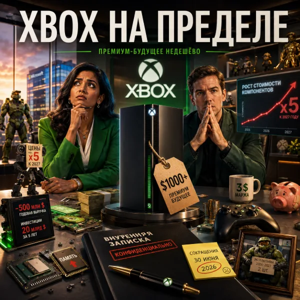Обложка Xbox в режиме «всё дорого»: память подорожает в 5 раз, а Helix грозит ценником под $1000