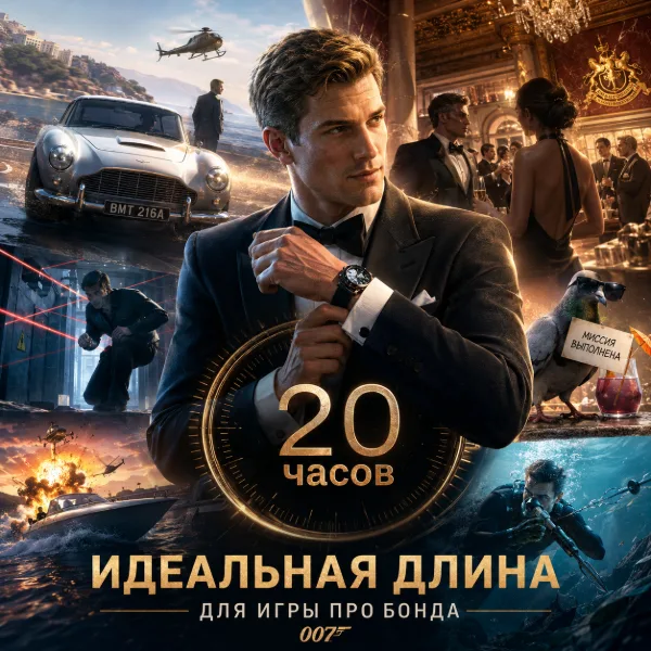 Обложка Бонд за 20 часов: почему «короткая» игра — это не баг, а фича