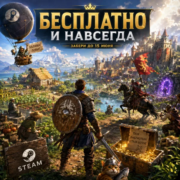Обложка MMORPG Wild Terra 2: New Lands раздается бесплатно в Steam до конца недели