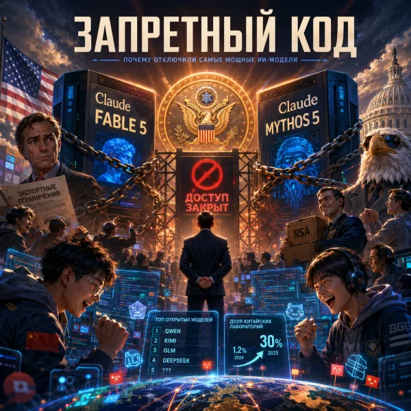 Обложка ИИ, до свидания: США выключили Claude Fable 5 и Mythos 5 для всех «иностранцев» — и Anthropic вырубила их вообще для всех