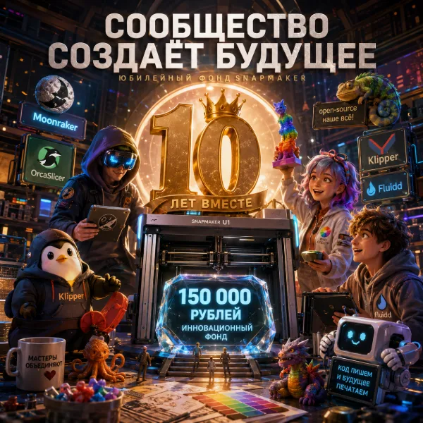 Обложка Snapmaker раздаёт 150 000 долларов: плати тем, кто чинит твой принтер бесплатно