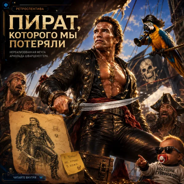 Обложка Арнольд Шварценеггер мог стать пиратом: нереализованный проект "Капитан Блад"