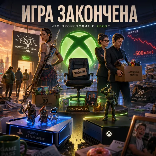 Обложка Xbox теряет студии и людей: South of Midnight под угрозой, а PS5 уходит в отрыв