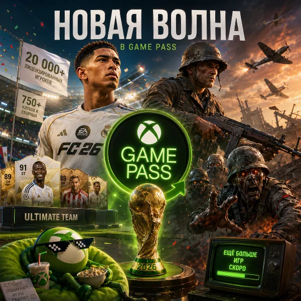 Обложка Xbox Game Pass получит слабое пополнение: EA Sports FC 26 и провальная Call of Duty