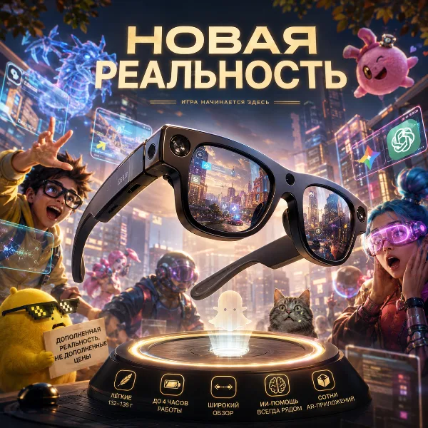 Обложка Snap Specs за $2195: первые массовые AR-очки с настоящей дополненной реальностью — обзор характеристик