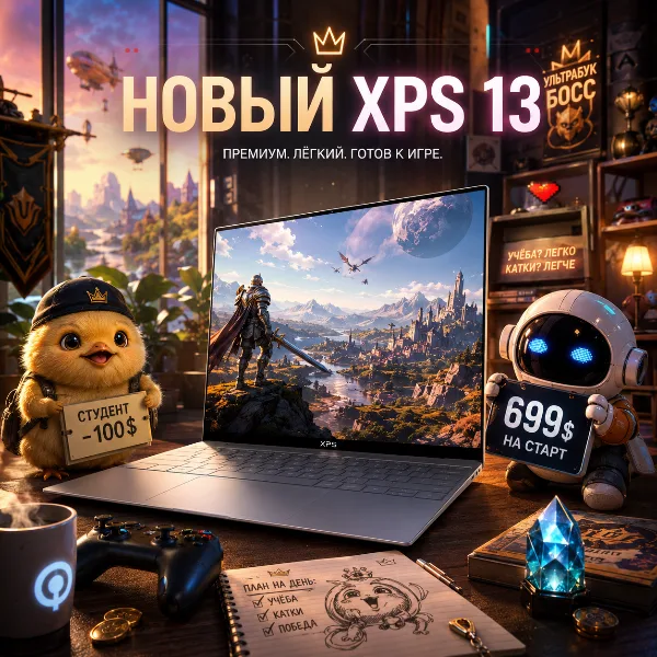Обложка Новый Dell XPS 13 поступил в продажу по цене от 699 долларов