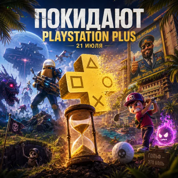 Обложка PlayStation Plus теряет 12 игр в июле: Risk of Rain 2, Tropico 6 и другие покидают подписку