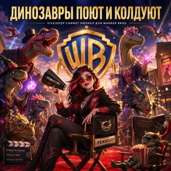 Обложка Warner Bros. анонсировал анимационный мюзикл Prehistoria от создателя Hazbin Hotel