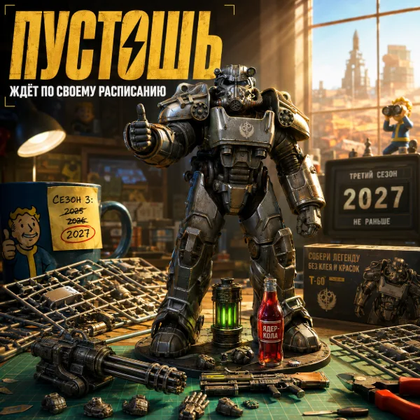 Обложка Фанатам Fallout предложили сборную модель силовой брони T-60 — но ждать придется до 2027 года