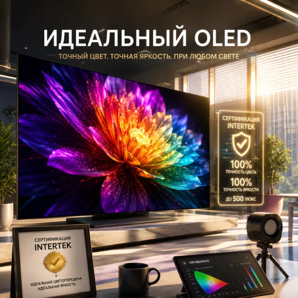 Обложка LG Display получает сертификацию Intertek за идеальную цветопередачу и яркость OLED-панелей