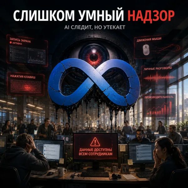 Обложка Meta приостановила использование AI-программы, отслеживающей нажатия клавиш и движения мыши сотрудников