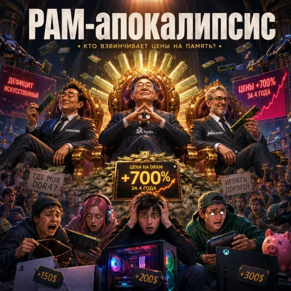 Обложка Производители RAM обвиняются в сговоре и искусственном завышении цен