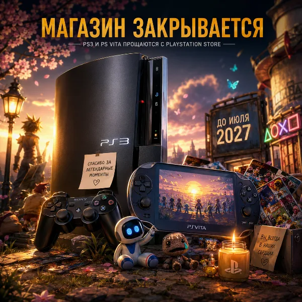 Обложка Sony окончательно закрывает PlayStation Store на PS3 и PS Vita