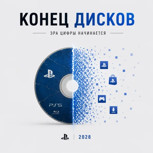 Обложка Конец эпохи: Sony остановит выпуск дисков PlayStation с 2028 года
