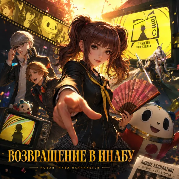 Обложка Atlus раскрыла новые детали Persona 4 Revival на Anime Expo 2026