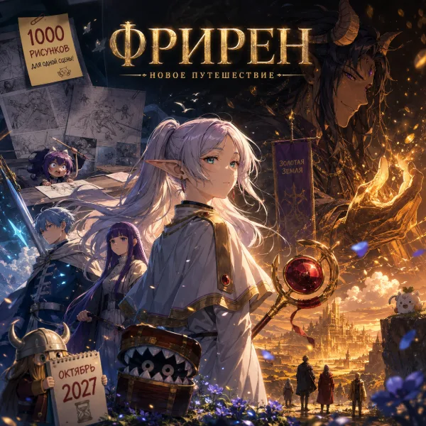 Обложка «Фрирен» 3 сезон: дата выхода, демон Махт и первые подробности с Anime Expo 2026