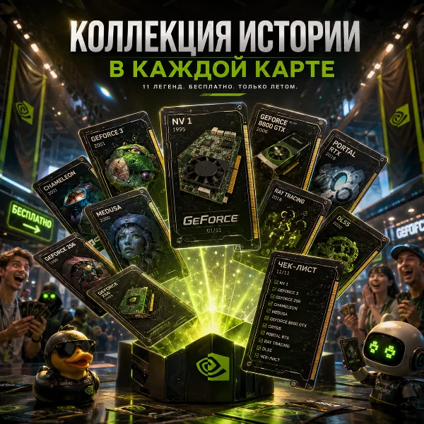 Обложка Nvidia выпустила коллекционные карточки GeForce Trading Cards Series 1: раздают бесплатно на Gamescom и QuakeCon