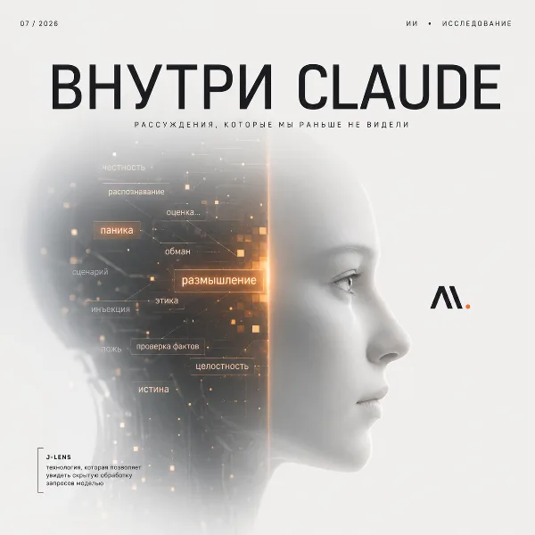 Обложка J-пространство Claude: Anthropic нашла у ИИ подобие «рабочей памяти» сознания