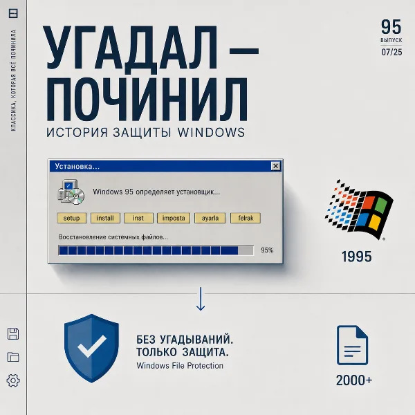 Обложка Как Windows 95 угадывала установщики по имени файла