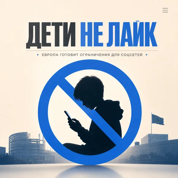Обложка Соцсети только по возрасту: ЕС готовит ограничения для детей после доклада экспертов