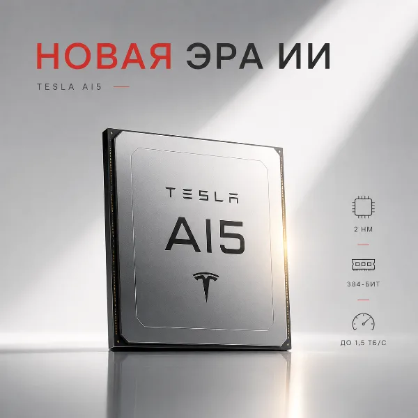 Обложка Tesla AI5: Samsung завершила tape-out и готовит серийный выпуск чипа на 2 нм в Техасе