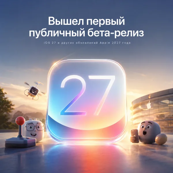 Обложка iOS 27: вышла публичная бета с новым ИИ-ассистентом Siri и ускорением до 80%