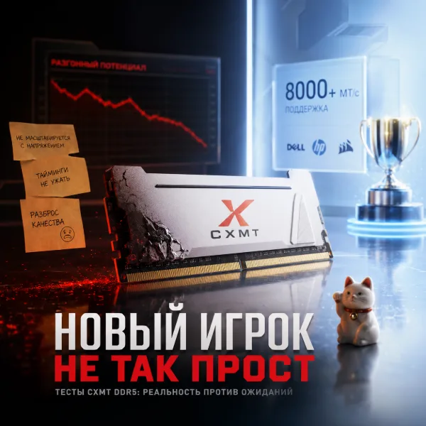 Обложка CXMT DDR5 уступает SK Hynix в разгоне: тесты Kingbank выявили разброс партий