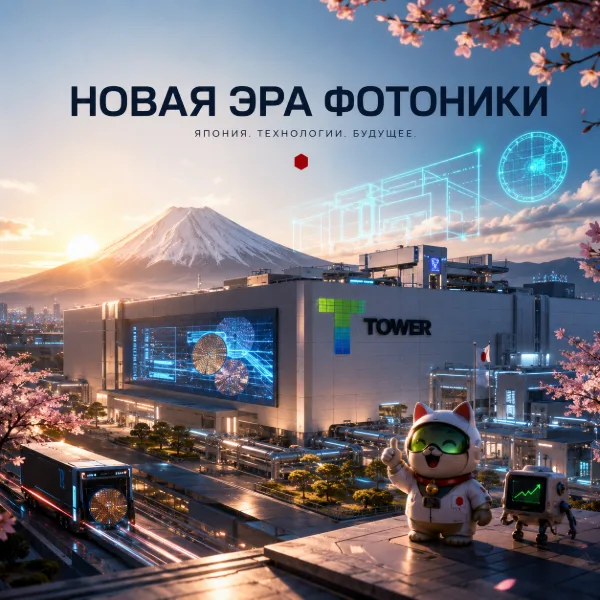 Обложка Tower Semiconductor вложит до $3 млрд в кремниевую фотонику в Японии при поддержке METI
