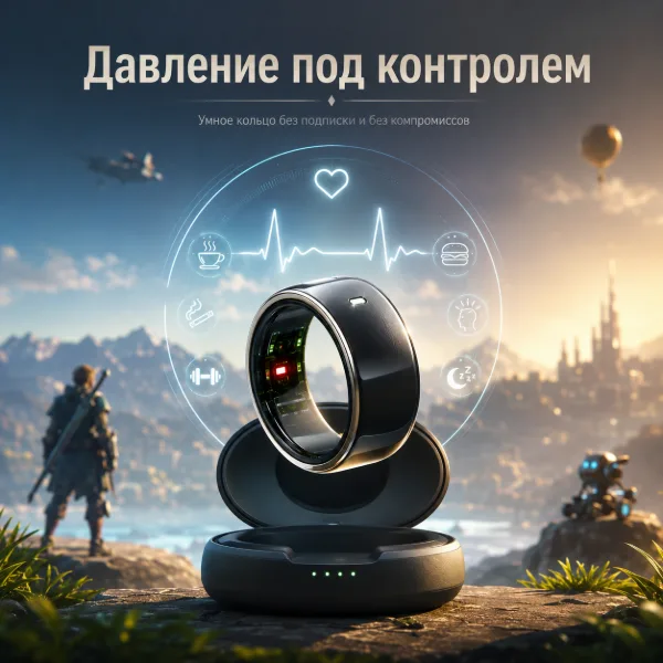 Обложка Кольцо Signal Ring: как устроен мониторинг давления без манжеты и подписки