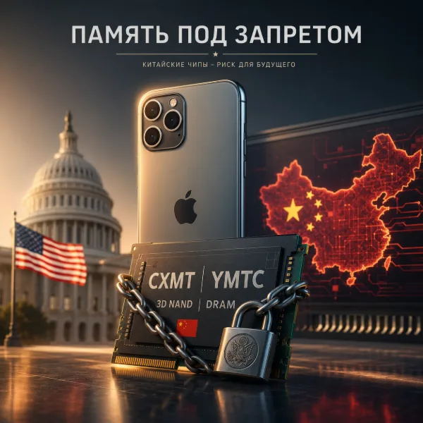 Обложка Конгресс США предложил запретить Apple и другим компаниям закупать память CXMT и YMTC