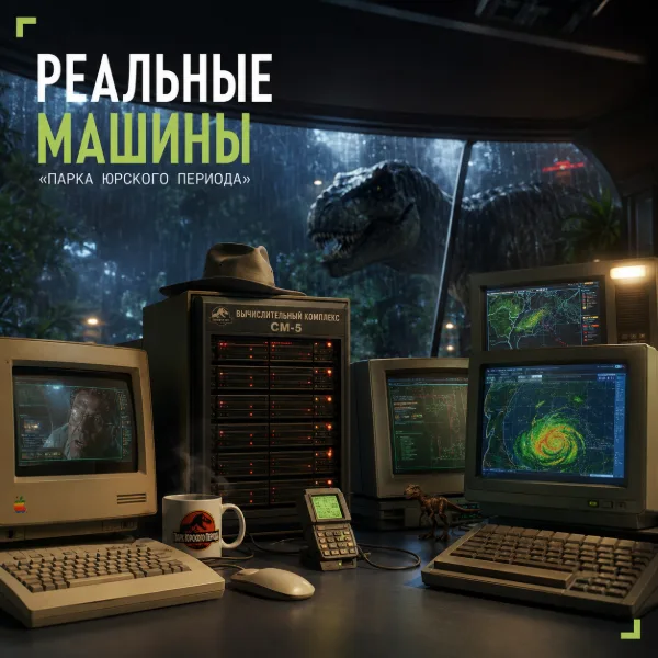Обложка Инженер Google подробно описал компьютеры из фильма «Парк Юрского периода»: как воссоздать культовую технологическую лабораторию 90-х