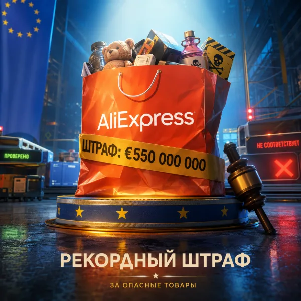 Обложка ЕС оштрафовал AliExpress на рекордные €550 млн за контрафакт и опасные товары