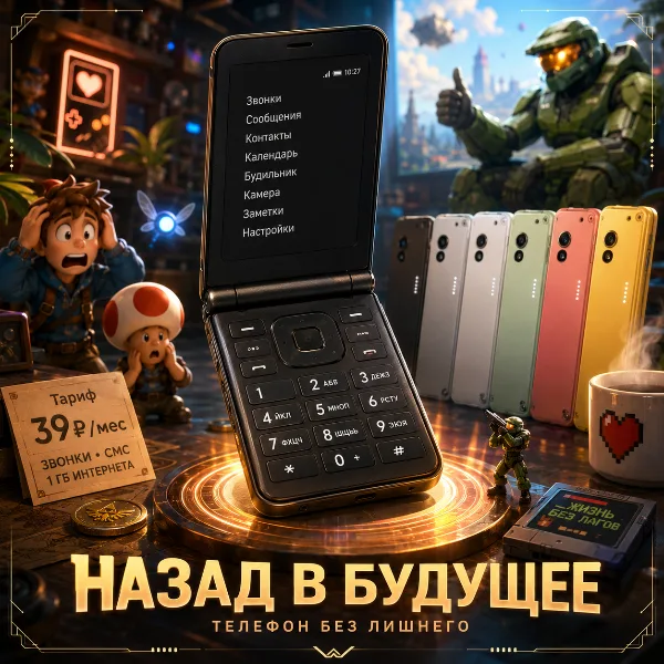Обложка Light Flip: минималистичная раскладушка с T9-клавиатурой и ценой от $299