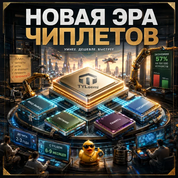 Обложка TYLsemi привлекла $43 млн на чиплеты для ИИ-процессоров: экономия до 57% на масштабе
