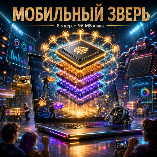Обложка Ryzen 7 9800HX3D: AMD готовит первый 8-ядерный мобильный процессор с 3D V-Cache