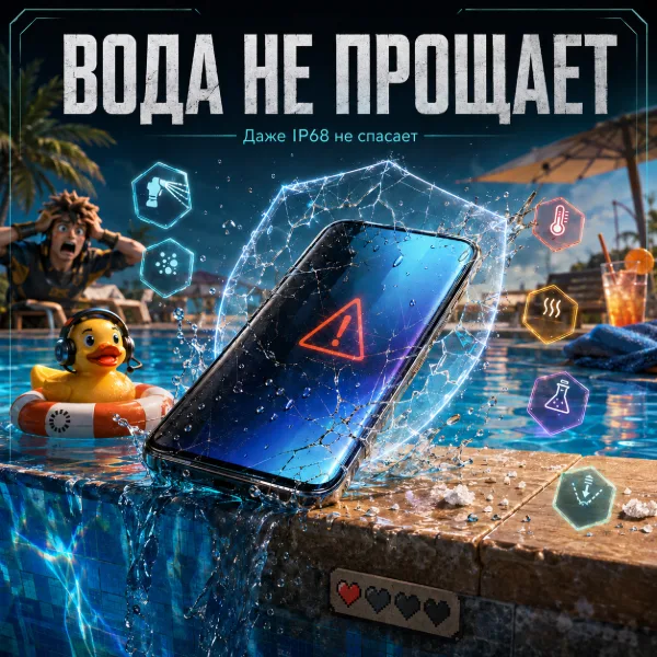 Обложка Почему IP68 не гарантирует защиту телефона от воды: разбираемся в рейтингах
