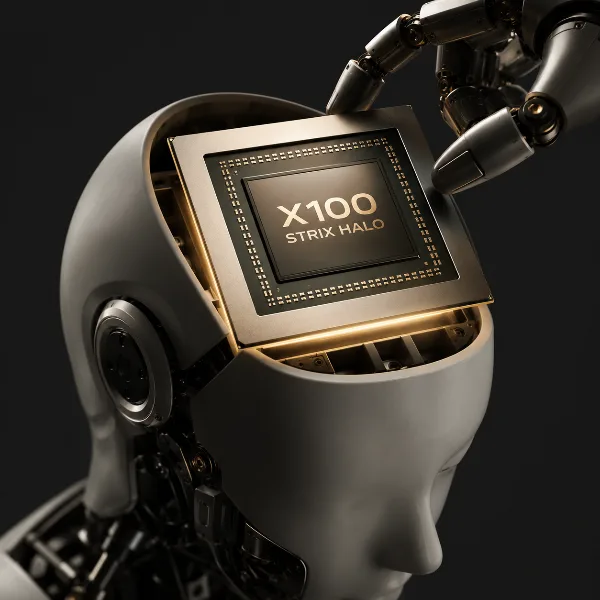 Обложка AMD Ryzen AI Embedded X100: платформа Strix Halo для роботов с гарантией поставок до 2037 года